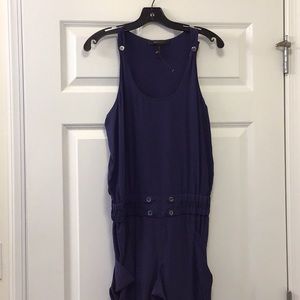 Dark violet flowy jumper